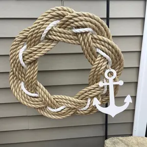 Handmade 22” anchor wreath Decor Hand for Hanging Decor, Multicolor Home Decoration