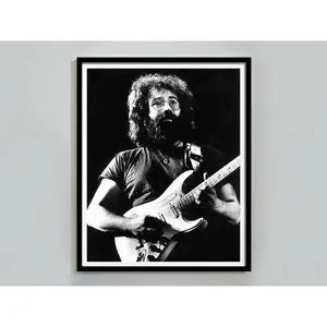 BridgeMusic Vintage Jerry Garcia Wall Art Poster Unframed Print For Grateful Dead Fans And Rock Band Home Decor Enthusiasts
