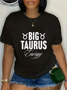 100% Cotton Big Taurus Energy Zodiac Sign Astrology Birthday T-Shirt