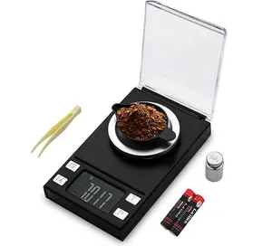 Milligram Scale Precision Mini Carat Gram Scale for Jewelry,Gem,Reloading,Lab, Cal Weight,Food Kitchen Scale Digital Weight