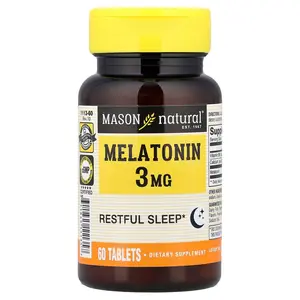 Mason Natural Melatonin, 3 mg, 60 Tablets