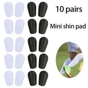 10 Pairs Comfortable Breathable Mini Shin Pads Professional Competition Training Football Protectors Football Accessories