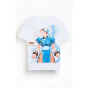 PacSun Men's Street Fighter Chun Li Fight For Real T-Shirt - Multicolor
