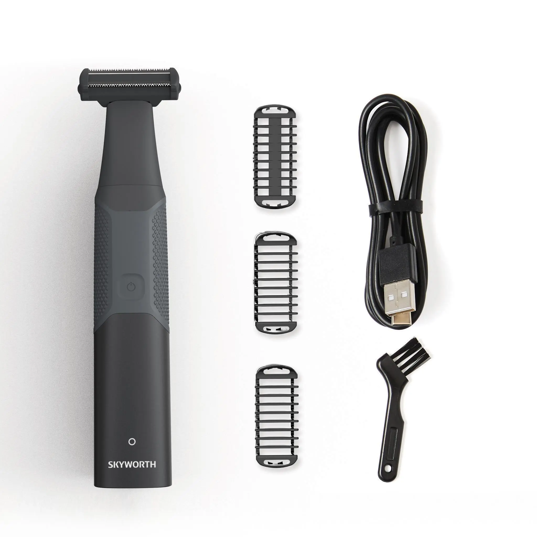 Black T-shaped hair removal device