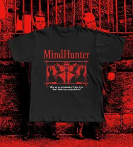 Mindhunter T-Shirt, Holden Ford Bill Tench FBI Shirt, David Fincher Crime Series Graphic Tee