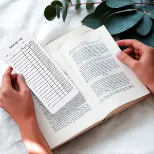 10/50/100 Pack Reading Log & Book Tracker Bookmarks, Blank Bookmarks for Book Accessories, DIY Art Projects, School Supplies, Gift Tags