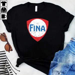 Fina Oil Petrofina Vintage Logo  T-Shirt