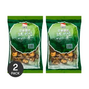 HAITAI Korean Dried Shiitake Mushrooms - 2 Pack, 5oz Each - Essential for Soup & Cooking