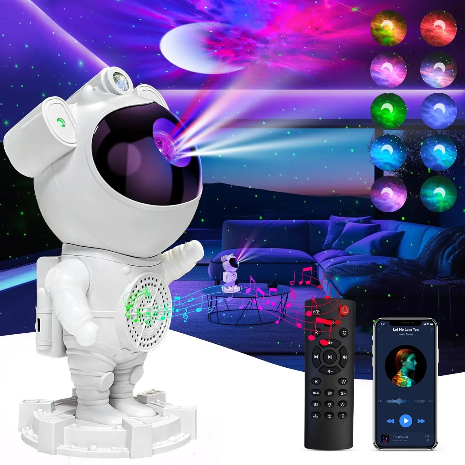 Astronaut Galaxy Star Projector