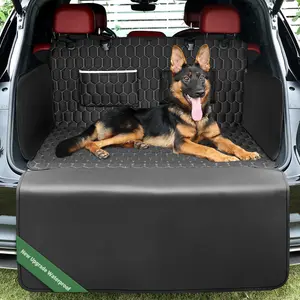 Waterproof Dog Car Trunk Cover with Bumper Protector, Non-Slip Heavy Duty 600D Oxford Fabric Cargo Liner with Storage Pockets, Full Protection Trunk Mat for SUVs & Sedans #Summervibes