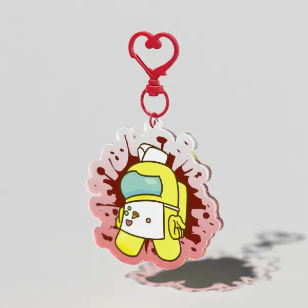 Among Us Keychains - Cute crewmates & impostors, perfect for bags, keys, and collections!