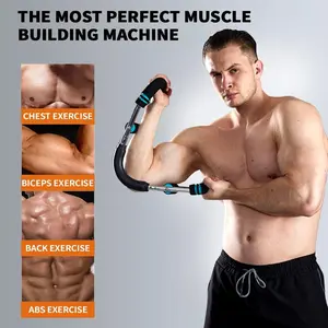 Chest Trainer, 60-110lbs Portable Adjustable for Triceps, Biceps, Forearms & Home Workout