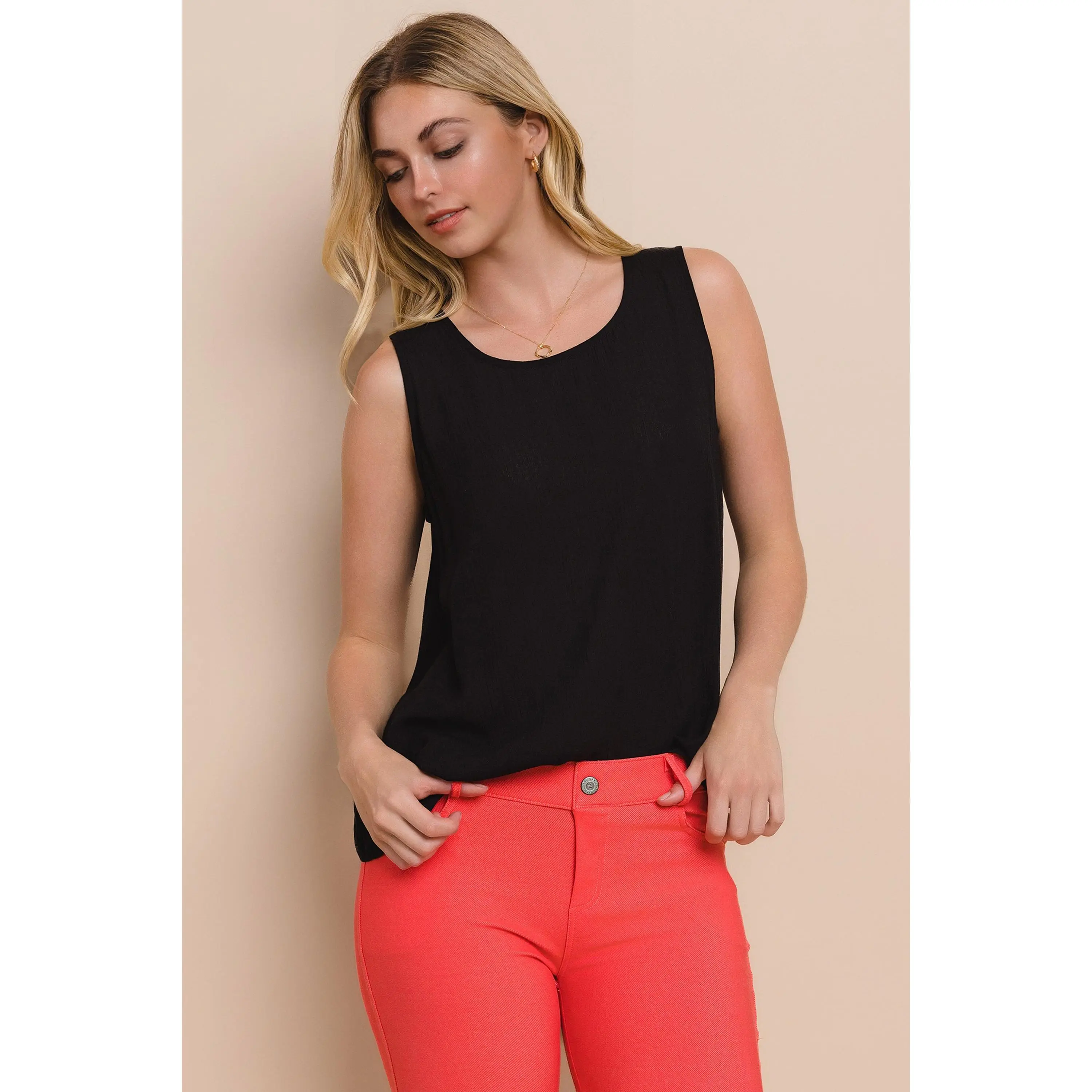 Plus Size Long Flowy Tank Top