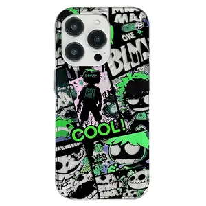 Cartoon Funny Face TPU Case for iPhone 17 Pro, Soft Flexible Anti-Fall Bumper Cover, Shockproof Silicone Feel Protective Case for Teen Girls