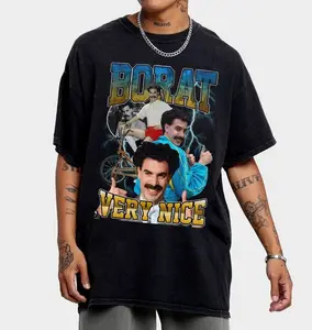 Limited Borat Very Nice Vintage T-Shirt, Gift For Women and Man Unisex T-Shirt, Vintage 80s 90s Borat Fan Gift, Borat Tee