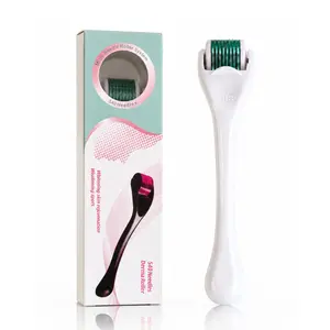 560-Needle Derma Roller 0.25mm for Men & Women – White Microneedling Skin Care Tool for Smoother-Looking Skin, Facial Care & Beauty Routine Use