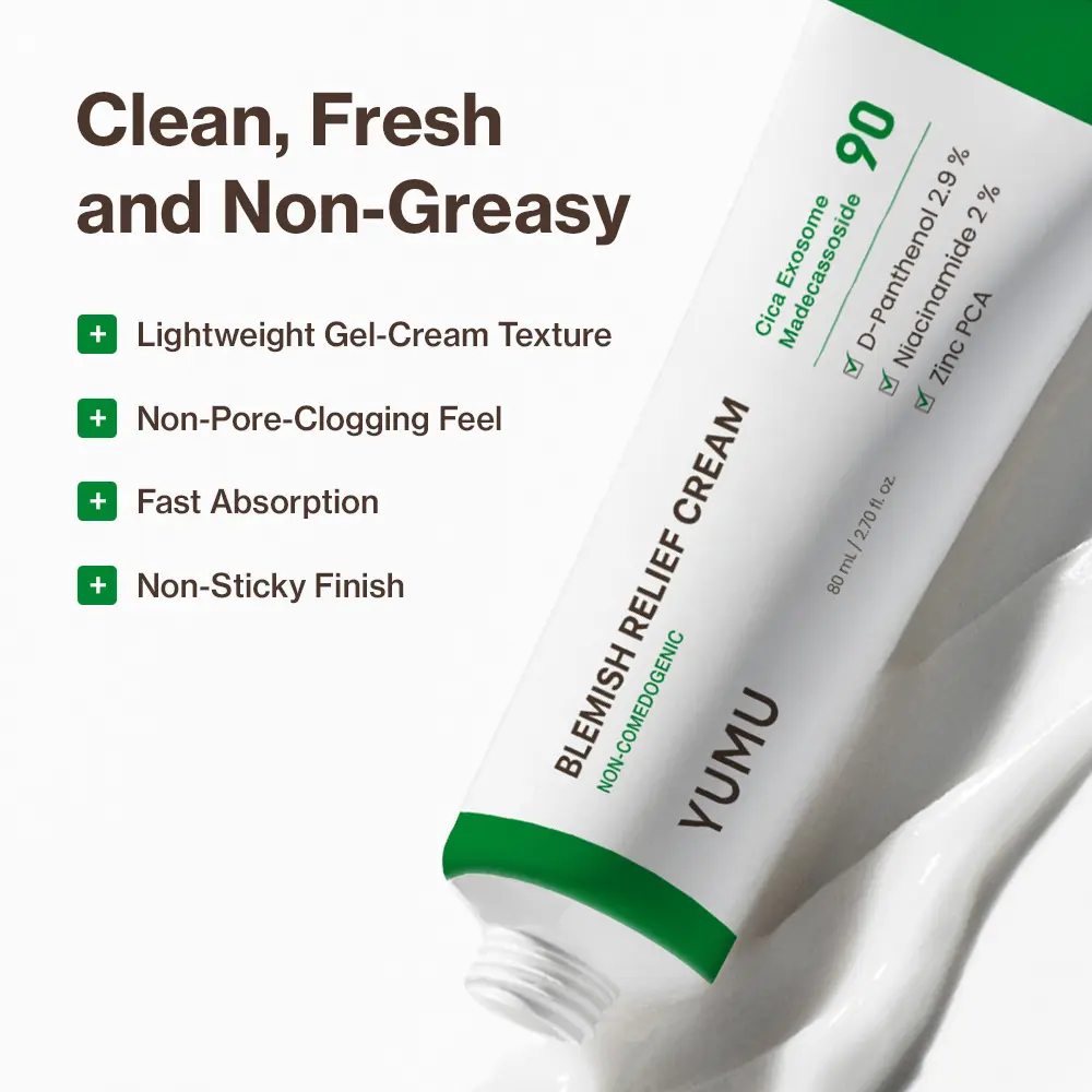 フェイスクリーム Yumura YUMU Skin Barrier Set | Cica Exosome Zinc Blemish Relief Cream +