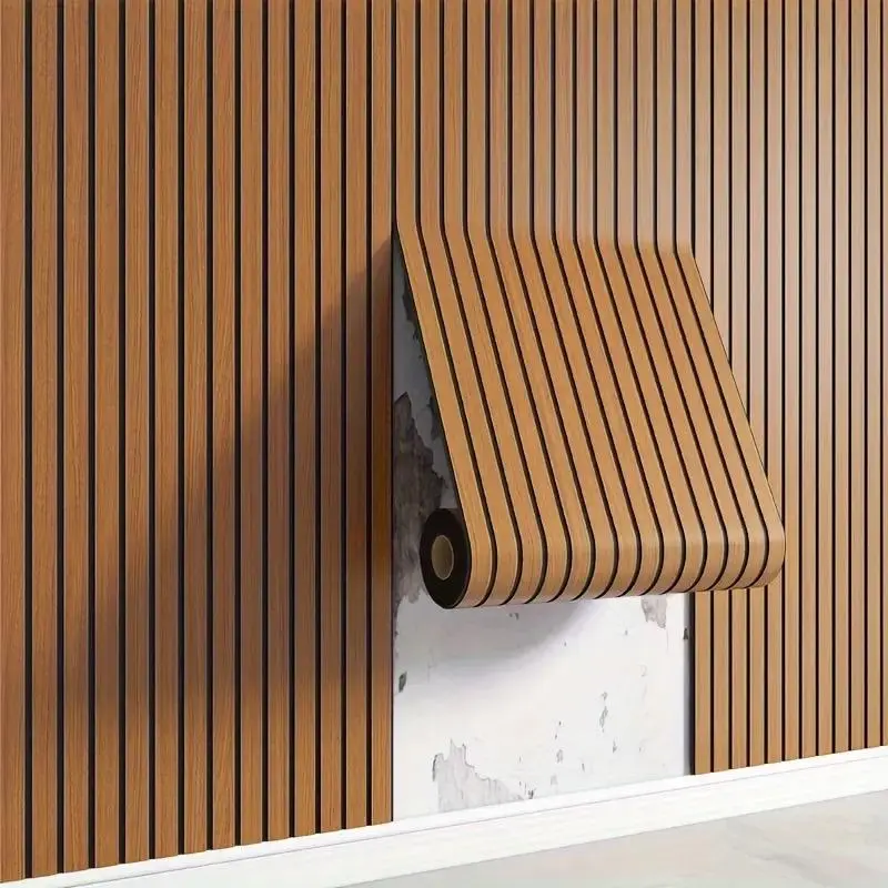 Wood Grain Pattern Wallpaper, Self Adhesive Wall Sticker, Easy To Cut and Paste, Decorative Sticker for Home Living Room Bedroom