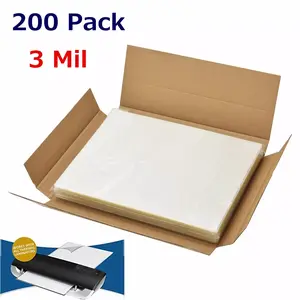 200 Pack 3 Mil Letter Size Laminating Pouches – 9" x 11.5" Thermal Sheets for Laminators