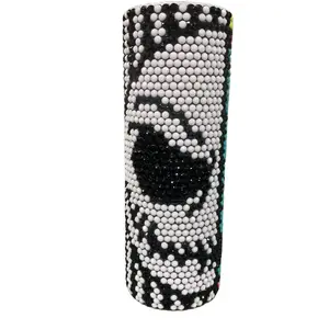 NBC Bling Tumbler with Rhinestones and Straw - Handcrafted Personalization Bottle Drinkware