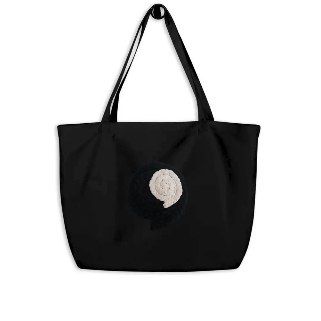 2nd of One Hand-Braided Logo Tote Bag for Women - Perfect for Any Occasion