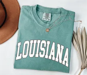 Comfort Colors Louisiana State T- Shirt, Vintage Louisiana Shirt, Louisiana  Gift, Game Day Shirt, Retro Louisiana Tee, Unisex