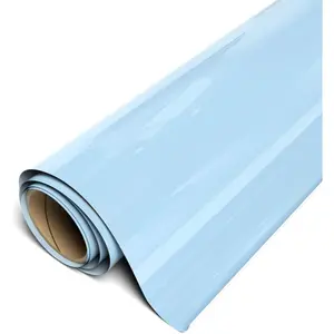 EasyWeed Heat Transfer Vinyl 11.8" x 2FT Roll - Compatible with  Romeo/Juliet & Other Professional or Craft Cutters - Layerable - CPSIA Certified ( Blue - HEX #C6DAE7)