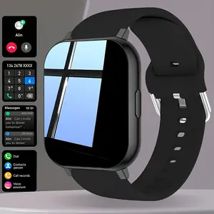 New Smartwatch for Men and Women, Bluetooth-compatible Connectivity, Android Compatible, Silicone Band, Fitness Tracker, USB Charging, Modern Style