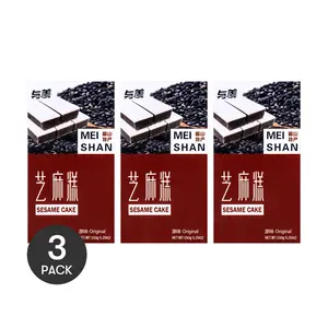 YUMEI Sichuan Meishan Sesame Cake - Original Flavor, 3 Packs, 150g Each | Authentic Chinese Snack