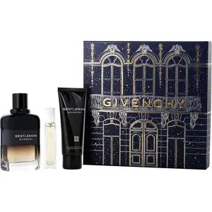 Gentleman Boisee Set-Eau De Parfum Spray 3.3 Oz & Shower Gel 2.5 Oz & Eau De Parfum Spray 0.4 Oz Mini For Men