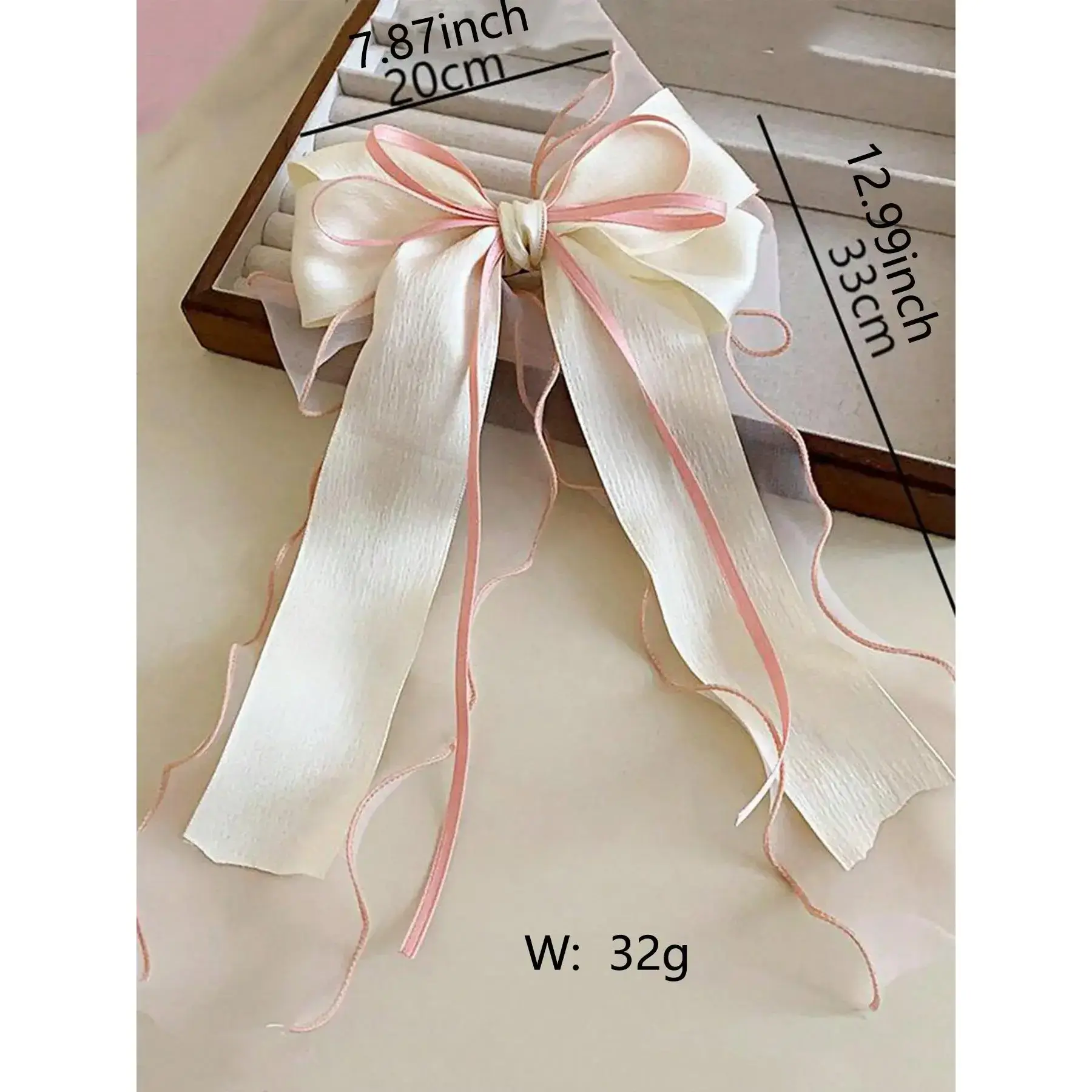 Women's Elegant Bowknot Design Hair Clip, Hair Clip With Bow, Cute Trendy Ribbon Hair Clip, Fashionable Hair Accessories for Women & Girls Women's Elegant Bowknot Design Hair Clip, Hair Clip With Bow, Cute Trendy Ribbon Hair Clip, Fashionable Hair Accessories for Women & Girls