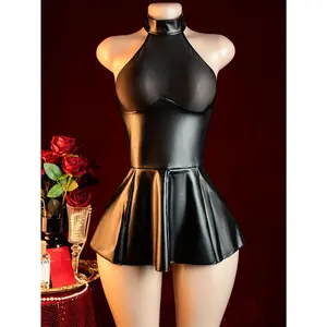 See-through Babydoll Dresses, Sexy Lingerie Pleated Skirts, Mini Skirts