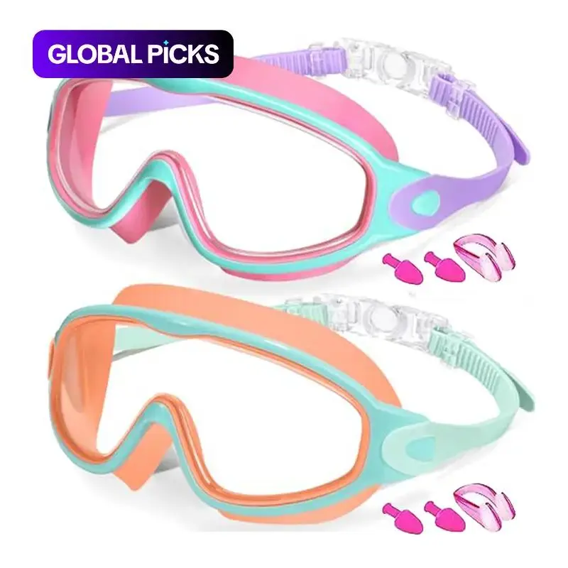 Fashion Large Frame Swimming Goggles for High Quality Antifog Swim Glasses Waterproof HD Swim Eyewear Swim Equipment Goggles for Swimming