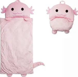 Kid's Nap Buddies Character Preschool Nap Mat, Toddler Sleeping Bag with Pillow for Daycare, Ages 3+