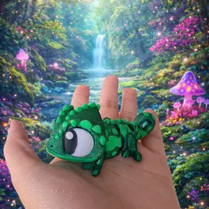 Reptile & Amphibian Buddies Collection - 3D Printed Lizard Animals - Anxiety Relief - Sensory Relief - Animal Statues