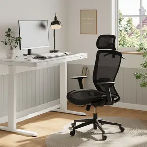 Essential Office chair (OC3) High Back Mesh Computer Chair, Heavy Duty Office Desk Chair, Executive Office Chair with Adjustable Back Support