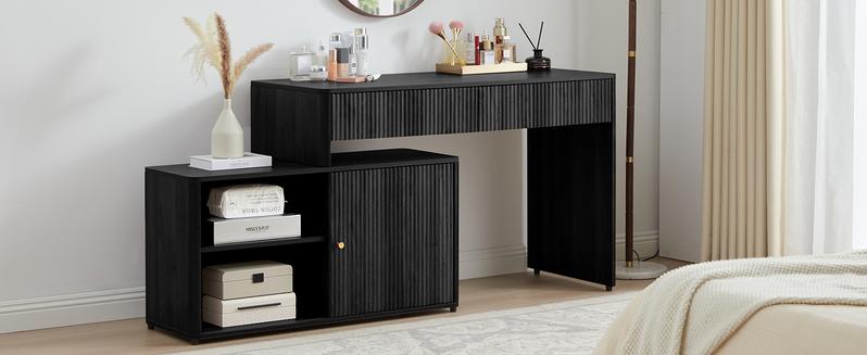 Giratree Modern Computer PC Desk Table with Storage, Corner L Shaped Desk with Drawers, Home Office Desk for Bedroom and Small Space, for Writing, Executive, Study, Work, Vanity Giratree Modern Computer PC Desk Table with Storage, Corner L Shaped Desk with Drawers, Home Office Desk for Bedroom and Small Space, for Writing, Executive, Study, Work, Vanity