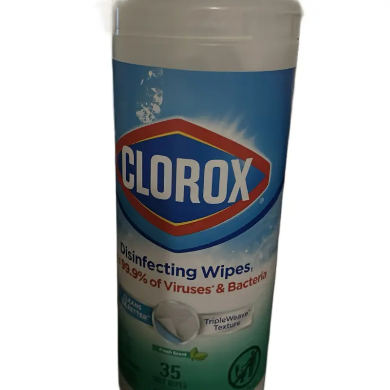 Clorox Disinfecting Wipes with TripleWeave Texture 99.9% Viruses & Bacteria Removal Fresh Scent 35 Count Household Cleaning