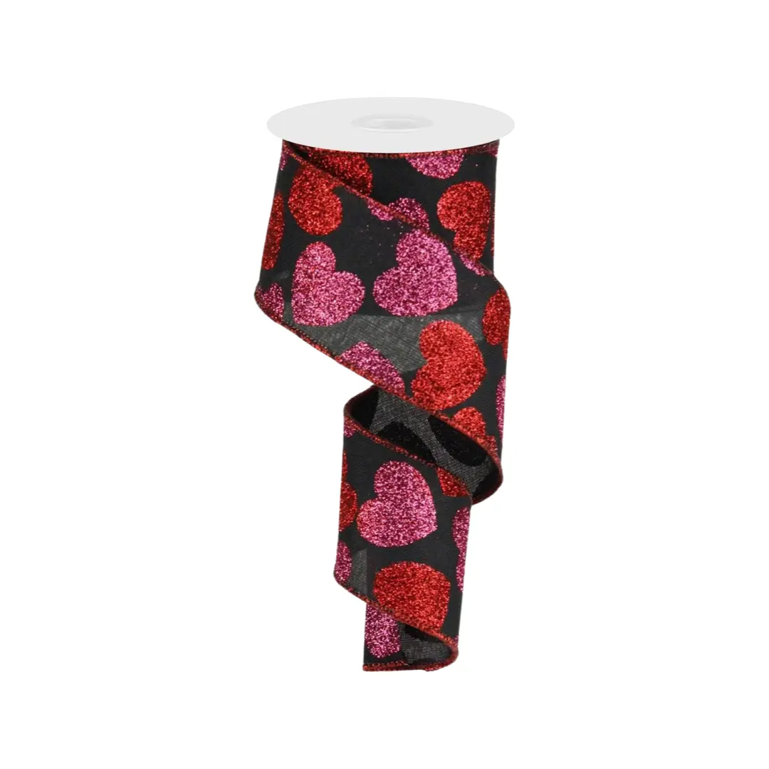 Bold Hearts Ribbon, 2.5" X 10YD