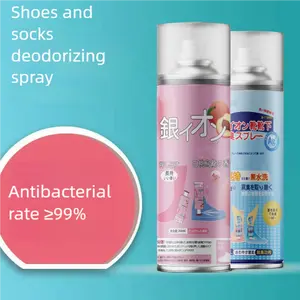 Silver Ion Shoe Deodorizing & Bacteriostatic Spray 260ML, 360° Coverage, ≥99% Antibacterial, Watermelon & Green Tea Scent, Gentle Formula