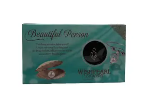 Wishpearl “Beautiful Person” Bracelet Gift Set with Real Freshwater Pearl – Includes Message Card – Uplifting Jewelry Gift for Women, Friends, Loved Ones