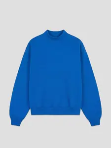 Mock Neck Sweatshirt in Electric Blue - Core