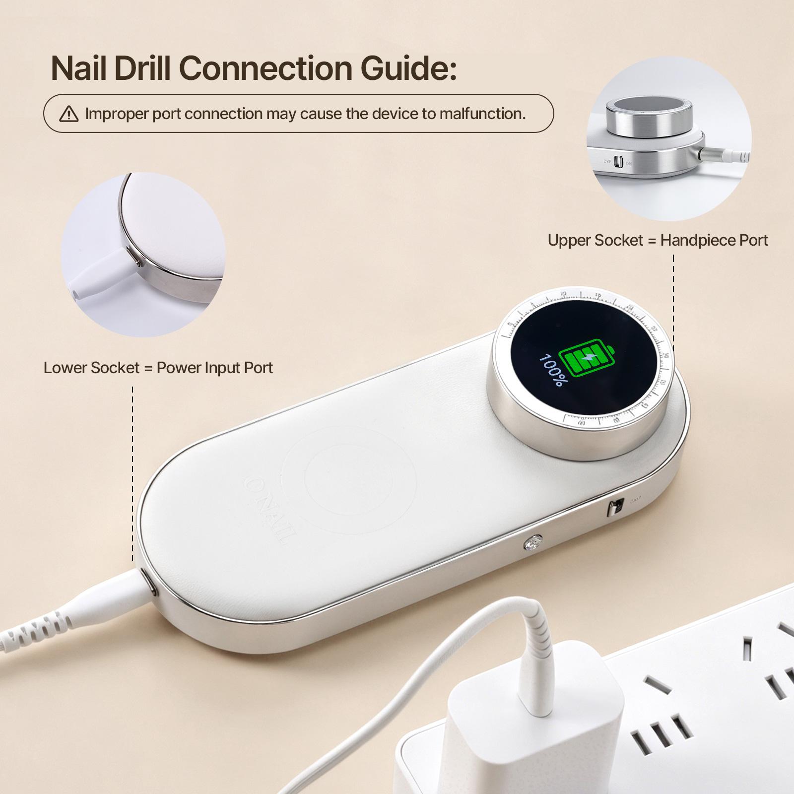 ONAIL Pro Max nail drill in professional salon use