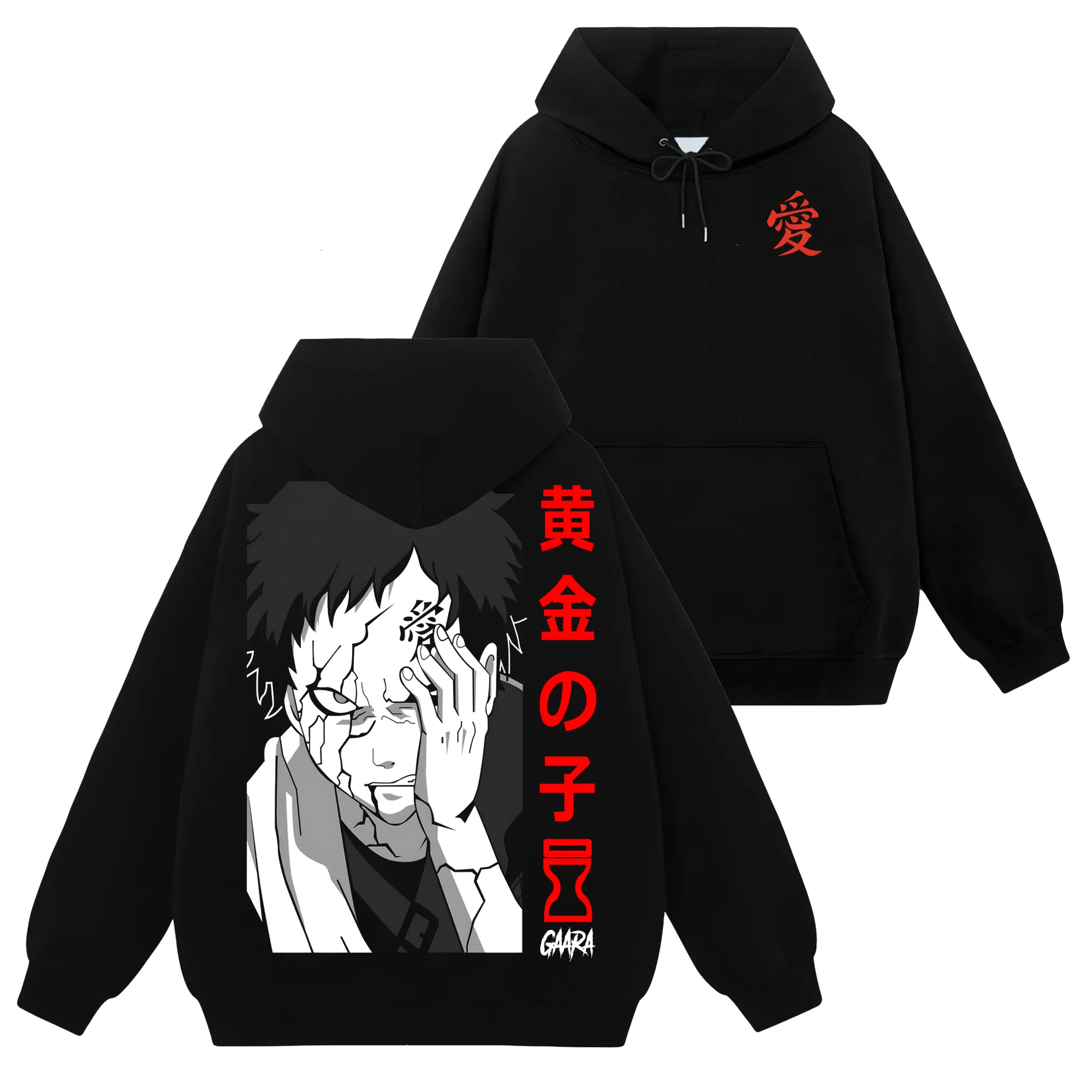 [Shinobi Shop] Limited Gaara Kazekage Hokage Shukaku - Naruto Shippuden #177 Hoodie T-Shirt Sweatshirt, Retro Vintage Unisex Graphic 90s Cotton, Gift For Wibu, Anime Manga Y2K Streetwear Fabric Womenswear