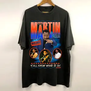 martin lawrence Y'all Know What it is! Tour Tee shirt Black AA69