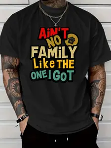 Mens Funny Saying T-Shirt - Aint No Family Like The One I Got Crew Neck Tee - Soft Everyday Shirt for Family Gatherings, Casual Outfits - Machine Washable Mens Top, Funny T Shirts, Weekend Attire, Vintage Style, Comfortable Fabric, Short Sleeve Top