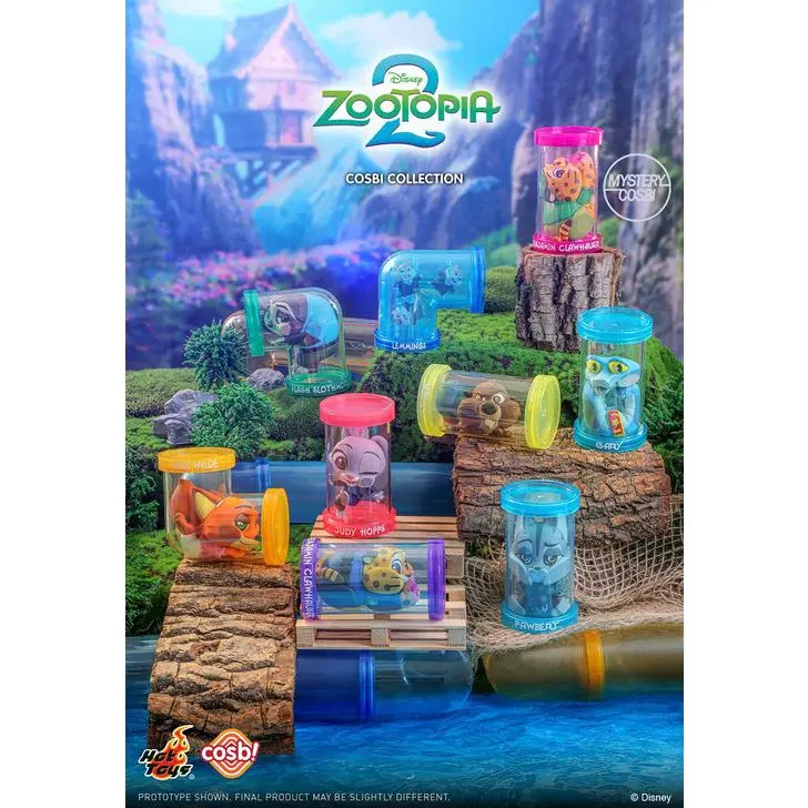 Hot Toys Cosbi Collection Zootopia 2 Water Tube Series Figure Blind Box