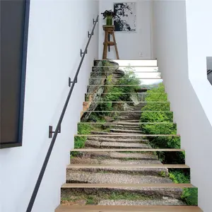 Stair Sticker, 13pcs/set Waterproof Removable Wall Sticker, Self-adhesive Stair Sticker, Decorative Sticker for Home, Wall Decor