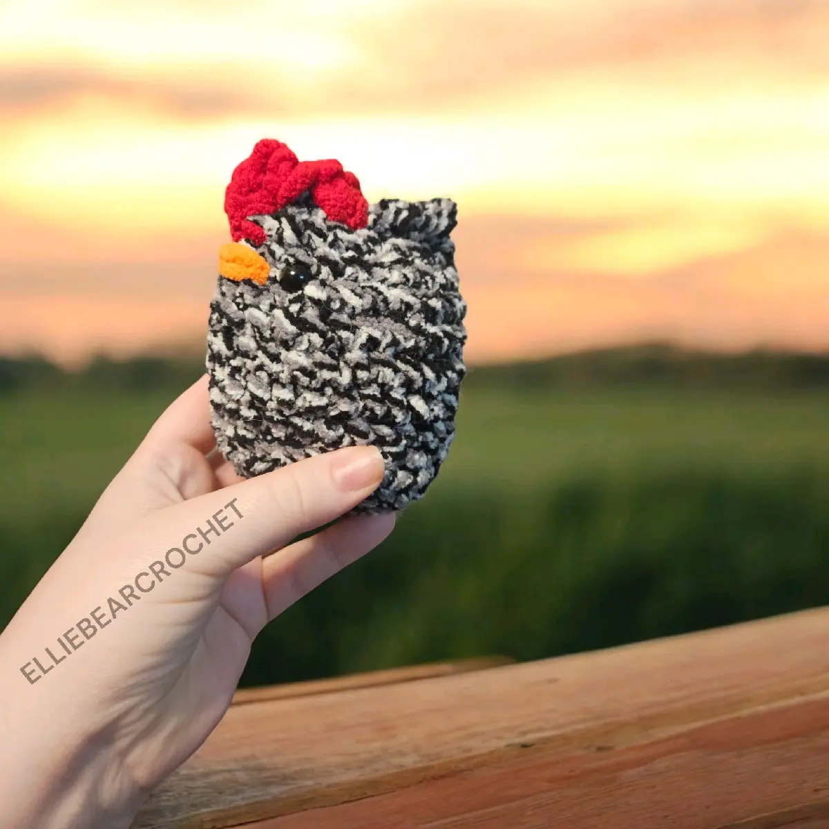 Crochet Chicken Plushie - Chunky and Adorable