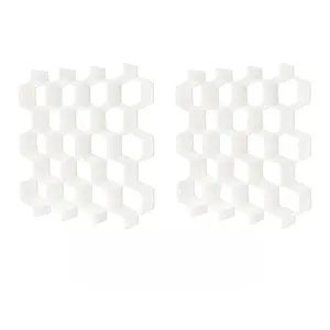 2Pcs Drawer Divider Organizer Adjustable DIY Grid Honeycomb Drawer Divider for Underwear Belt Scarf Socks (White) - Home Improvement.